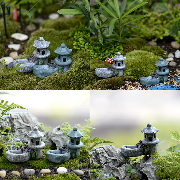 DIY Toys Ornaments Garden Craft Miniature Mini House Resin Decoration 